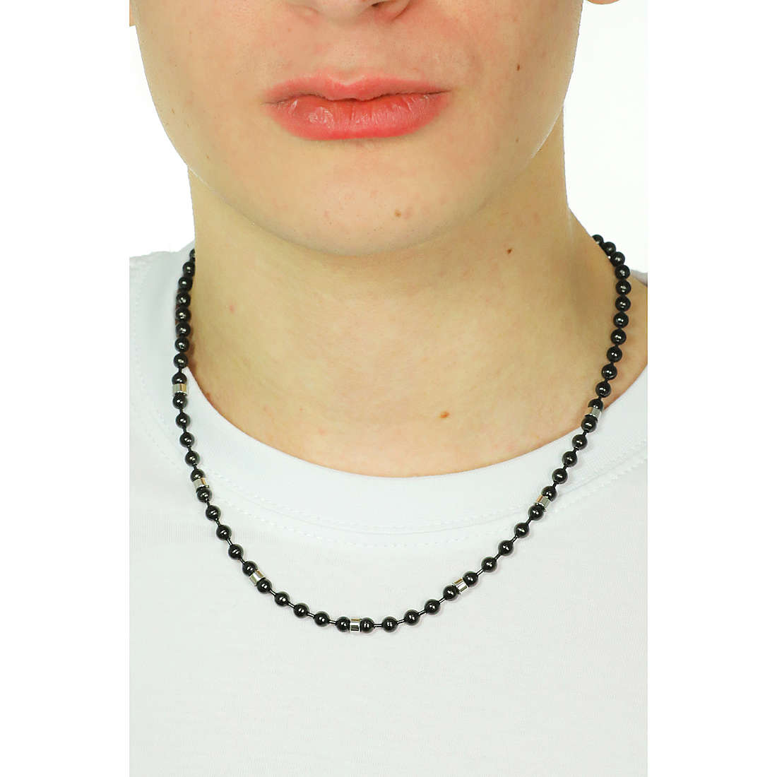 Luca Barra necklaces man CL262 wearing