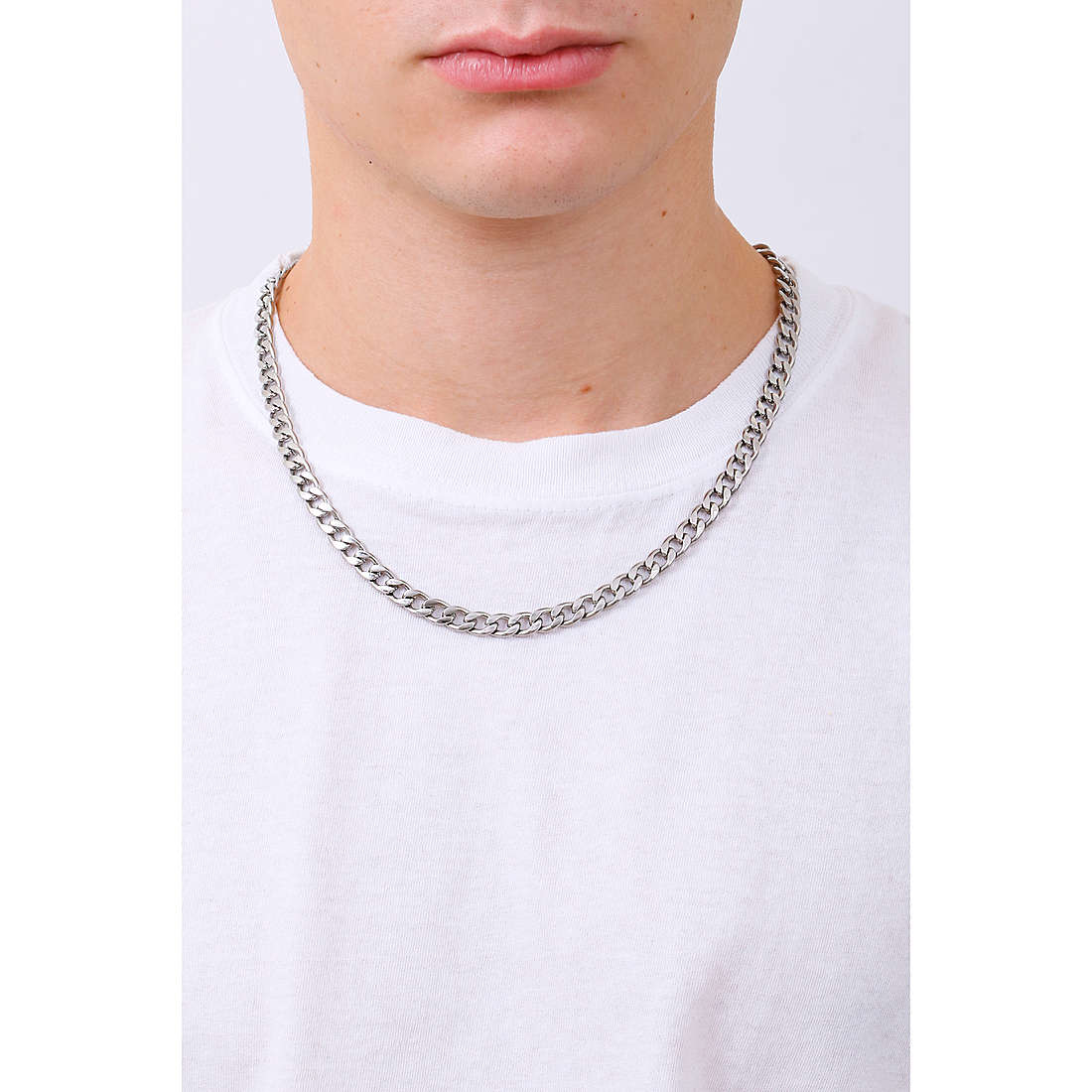 Luca Barra necklaces Spring man CL270 wearing