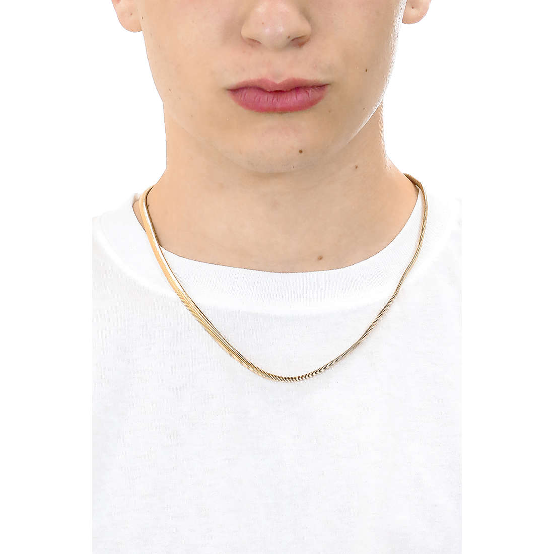 Luca Barra necklaces Spring man CL275 wearing