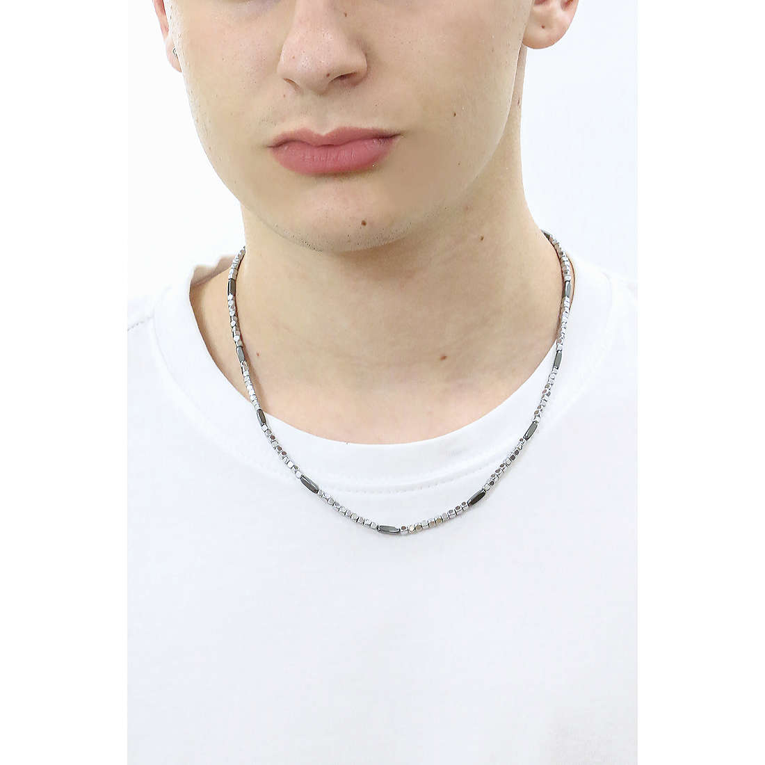 Luca Barra necklaces Spring man CL278 wearing