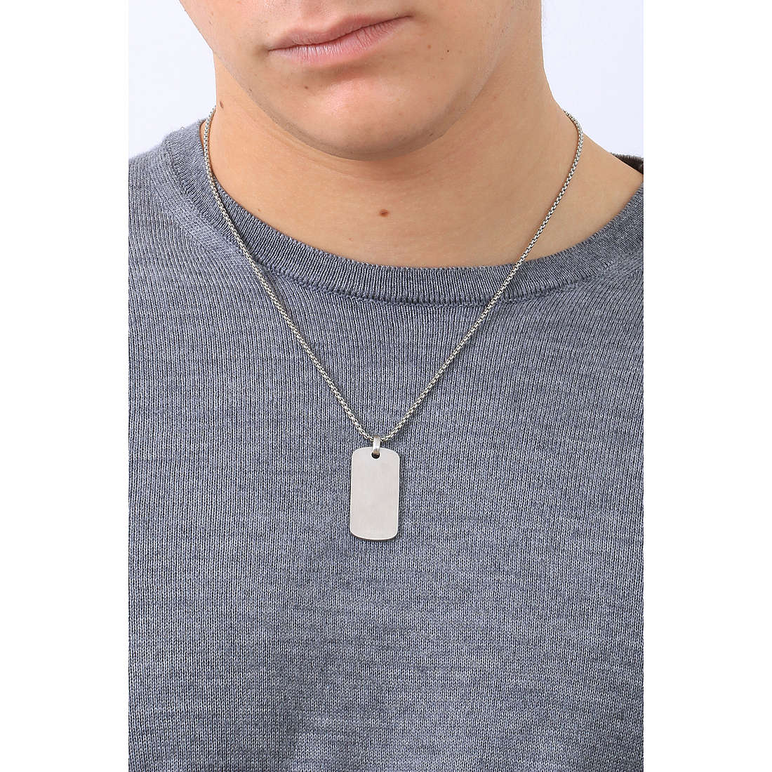Sector necklaces Basic man SZS79 wearing