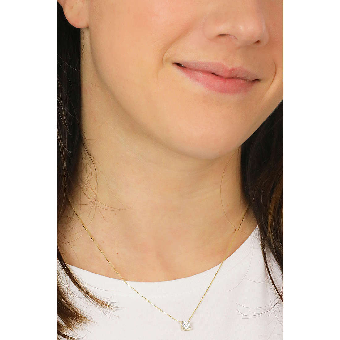 GioiaPura necklaces Oro 375 woman GP9-S168878 wearing