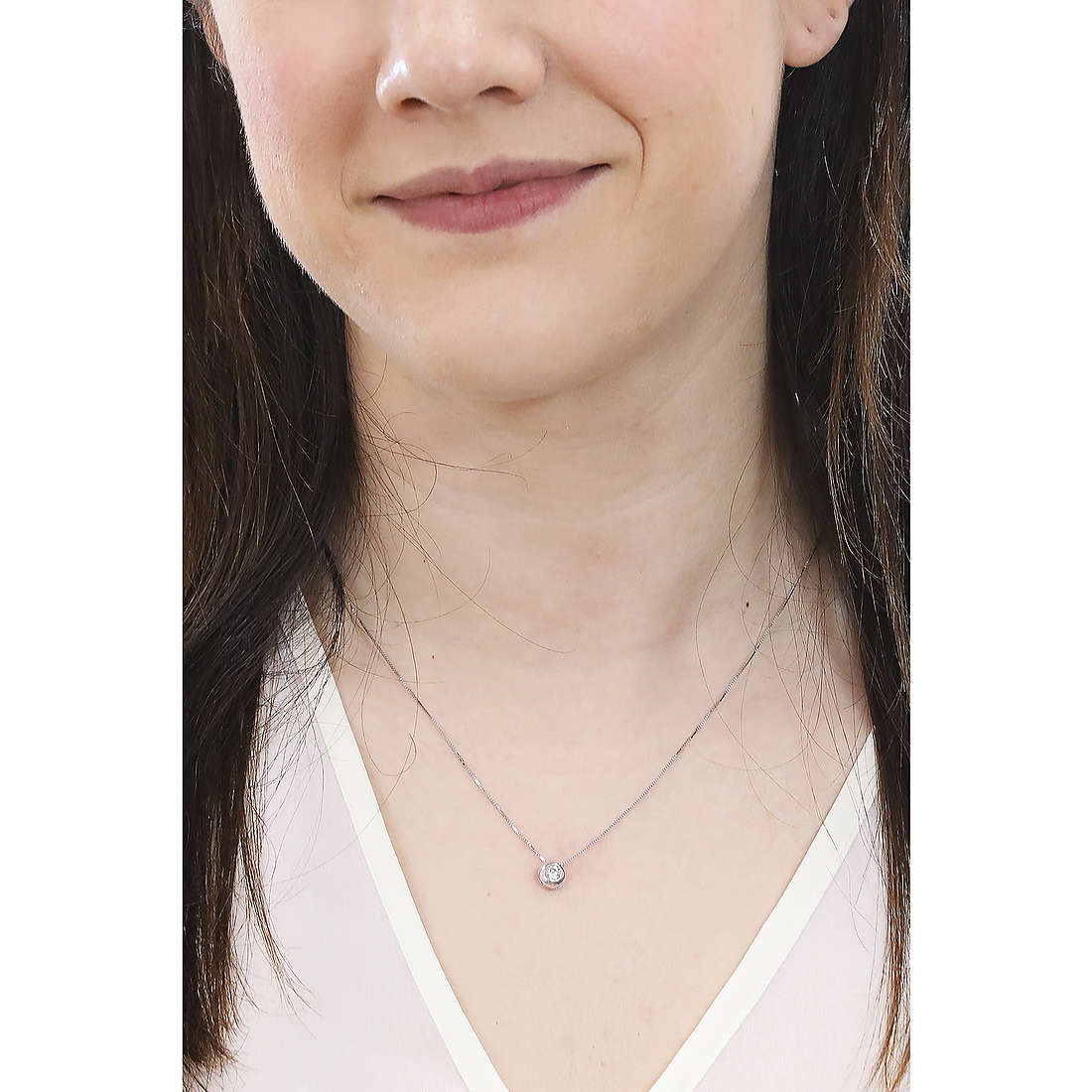 GioiaPura necklaces Oro 375 woman GP9-S173898 wearing