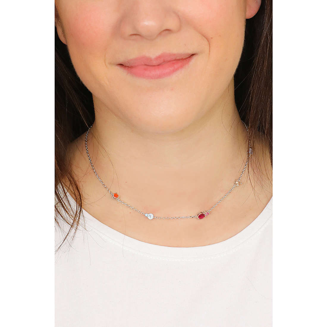 GioiaPura necklaces woman INS028CT348RHMU wearing