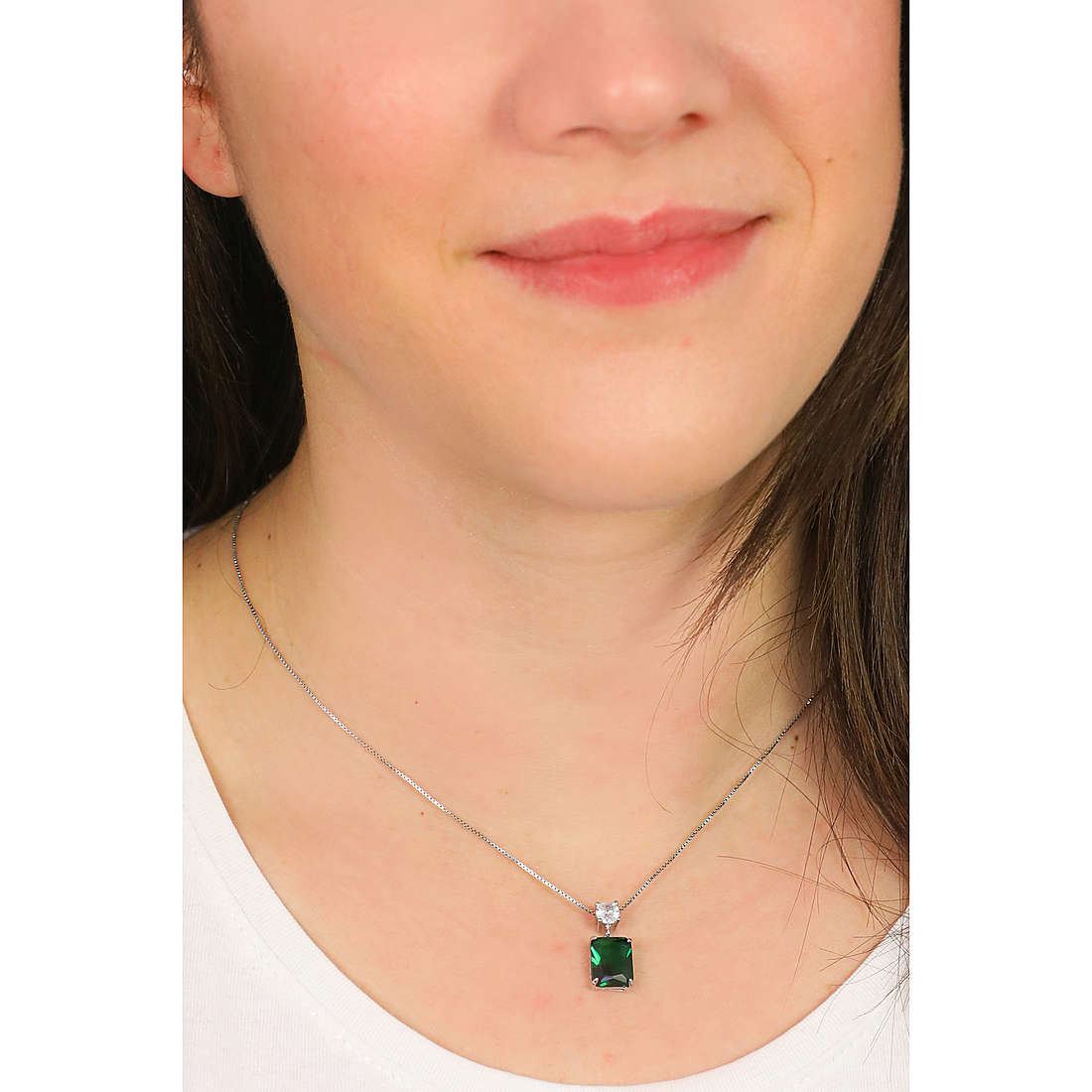 GioiaPura necklaces woman INS028P166RHBL wearing