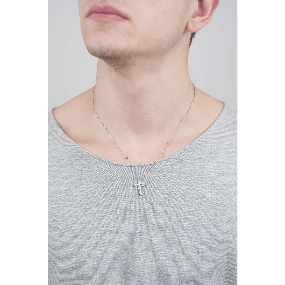 Luca Barra necklaces man LBCA368 wearing