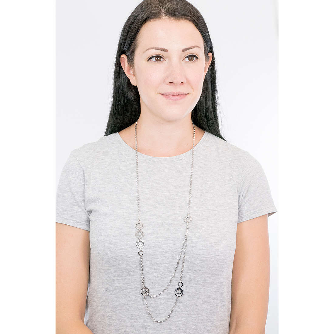 Luca Barra necklaces woman CK1431 wearing