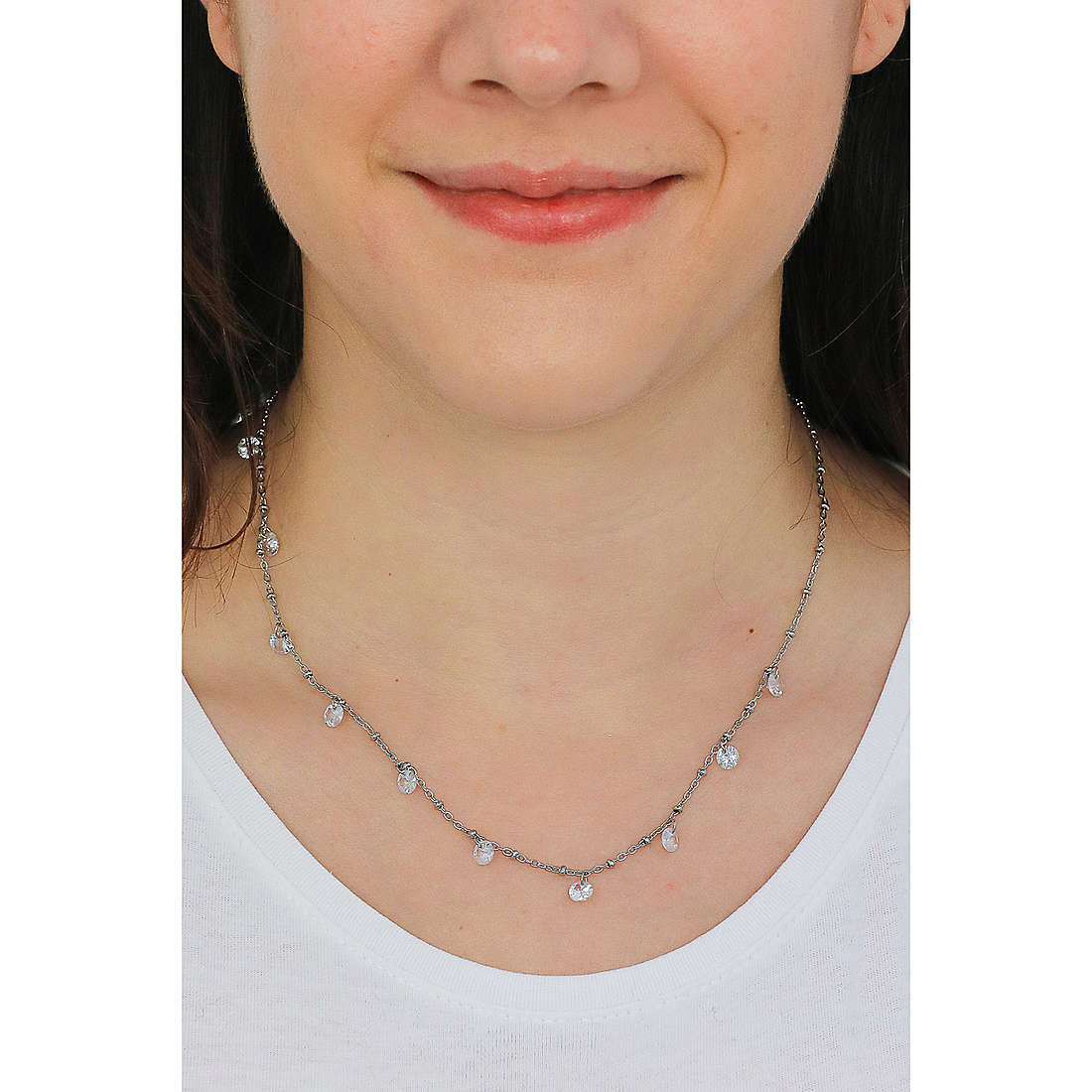 Luca Barra necklaces woman CK1527 wearing