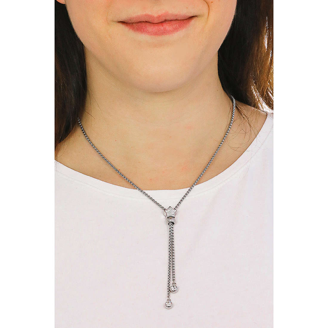 Luca Barra necklaces woman CK1531 wearing