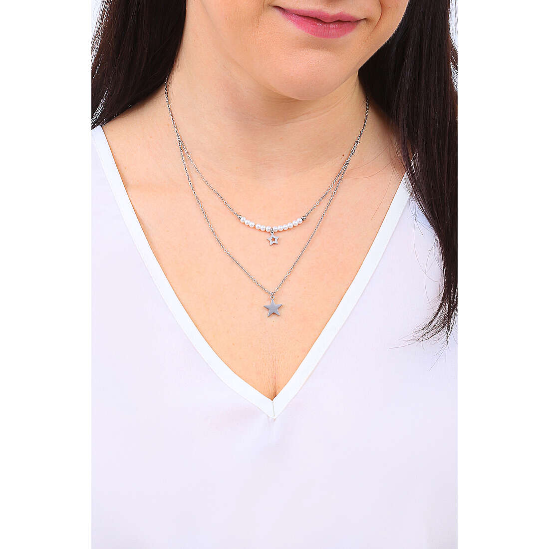 Luca Barra necklaces woman CK1612 wearing