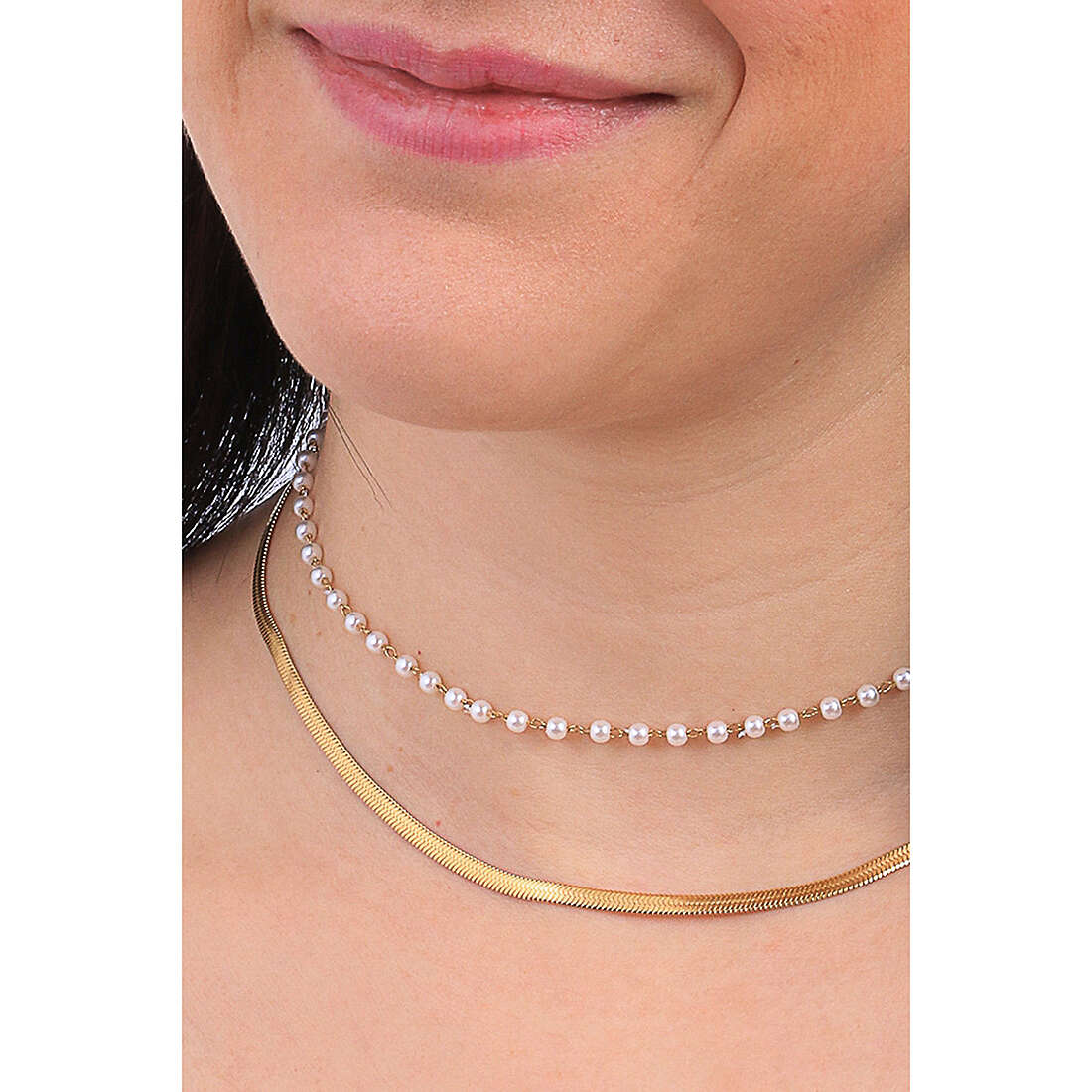 Luca Barra necklaces woman CK1792 wearing