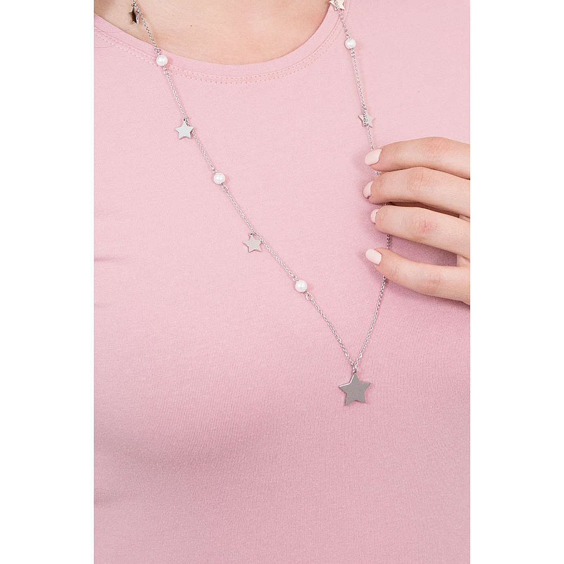 Luca Barra necklaces Perle woman LBCK1330 wearing
