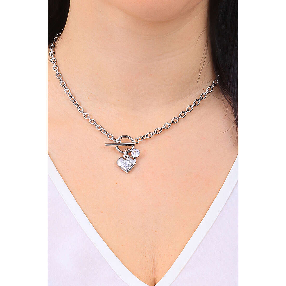 Luca Barra necklaces woman CK1759 wearing
