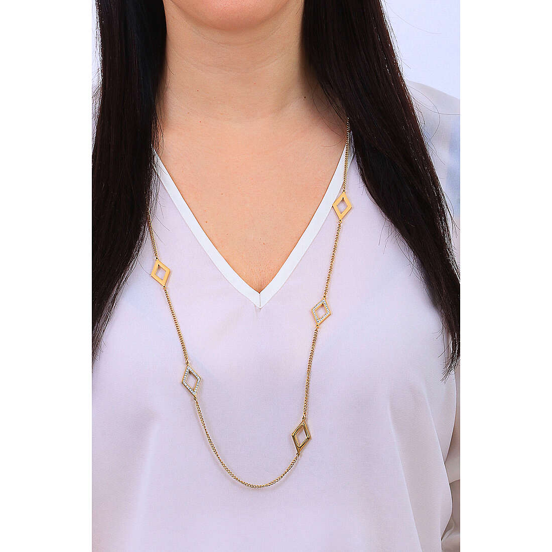 Luca Barra necklaces woman CK1767 wearing