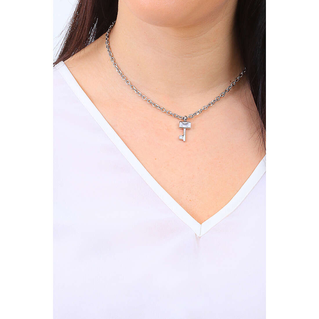 Luca Barra necklaces woman CK1781 wearing