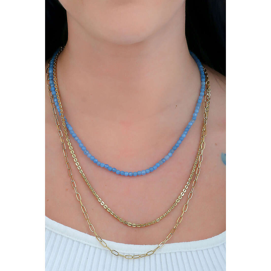 Breil necklaces Kaleido woman TJ3006 photo wearing