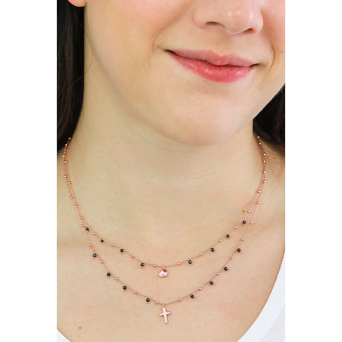 Amen necklaces woman CL2CUCRN wearing
