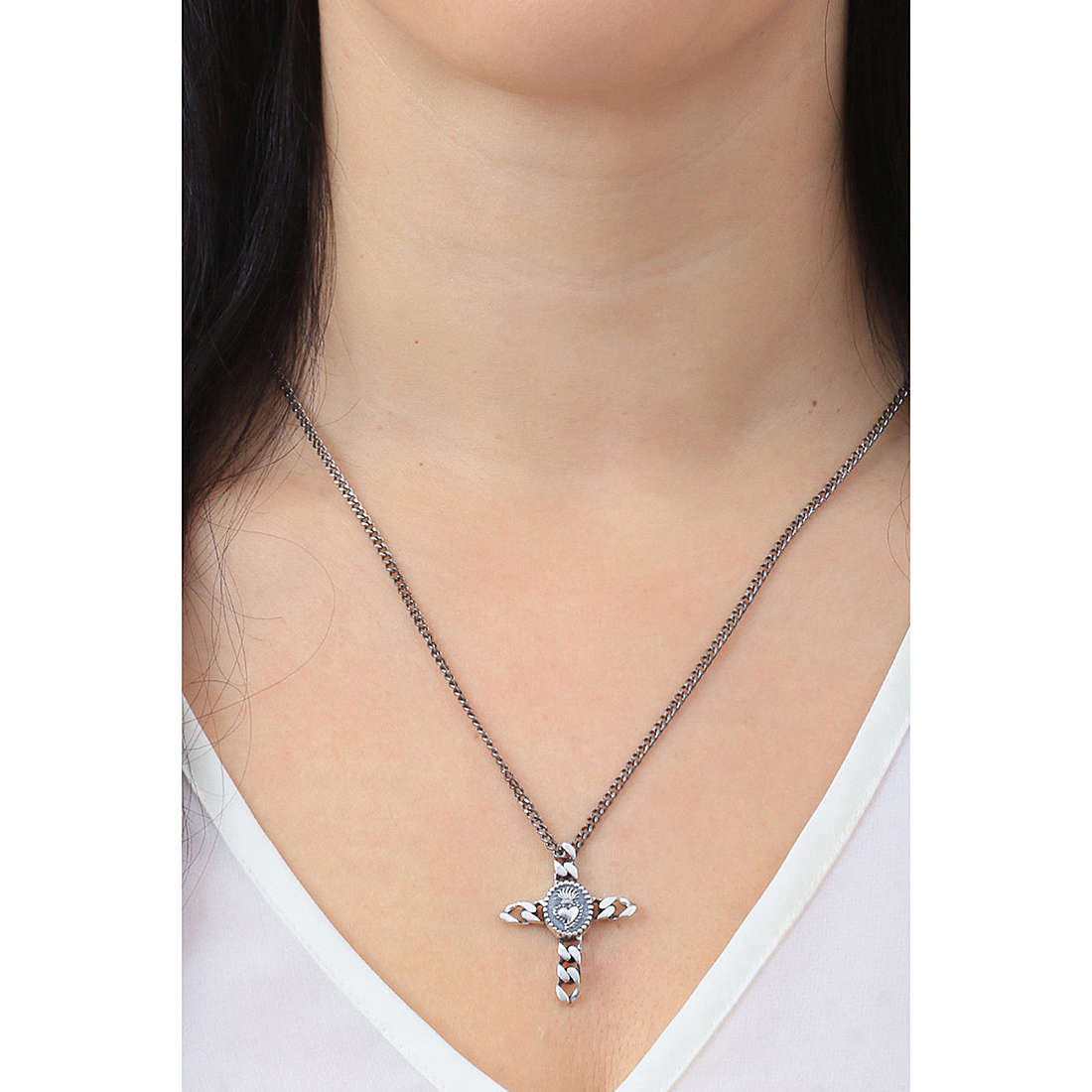 Amen necklaces Hipster woman CLGRSC wearing