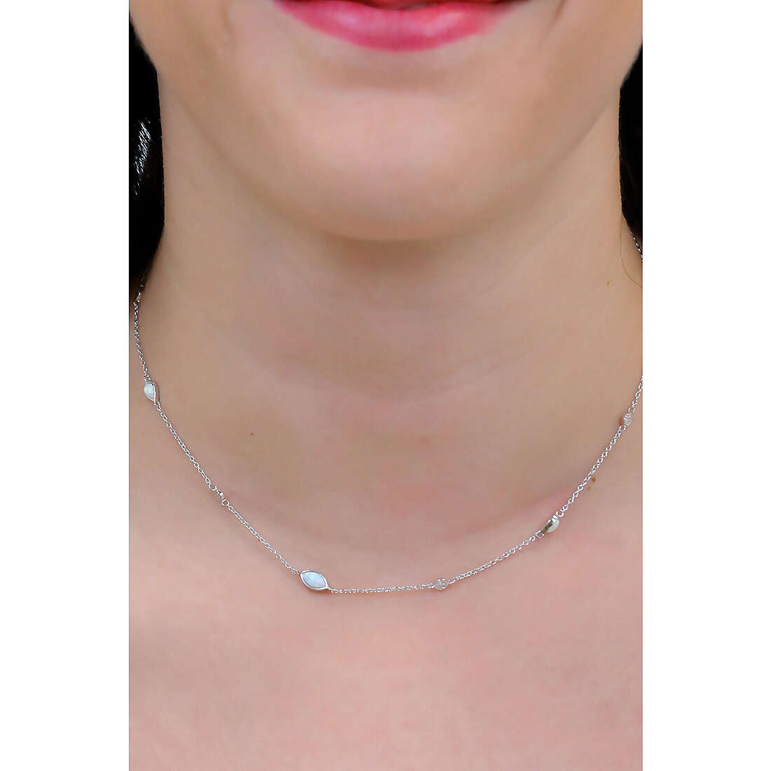 Ania Haie necklaces Mineral Glow woman N014-04H wearing