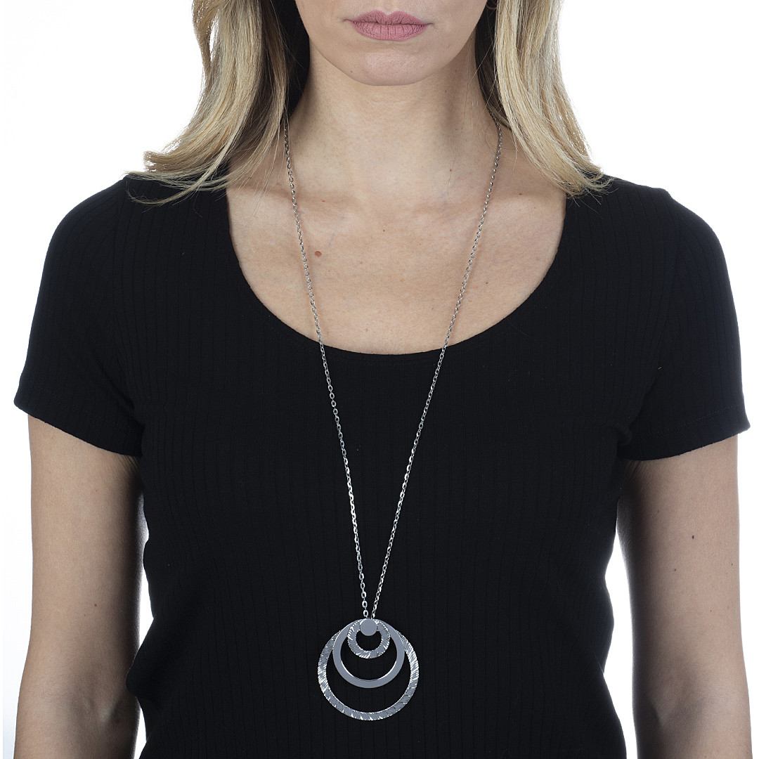 Boccadamo necklaces Magic Circle woman XGR577 wearing