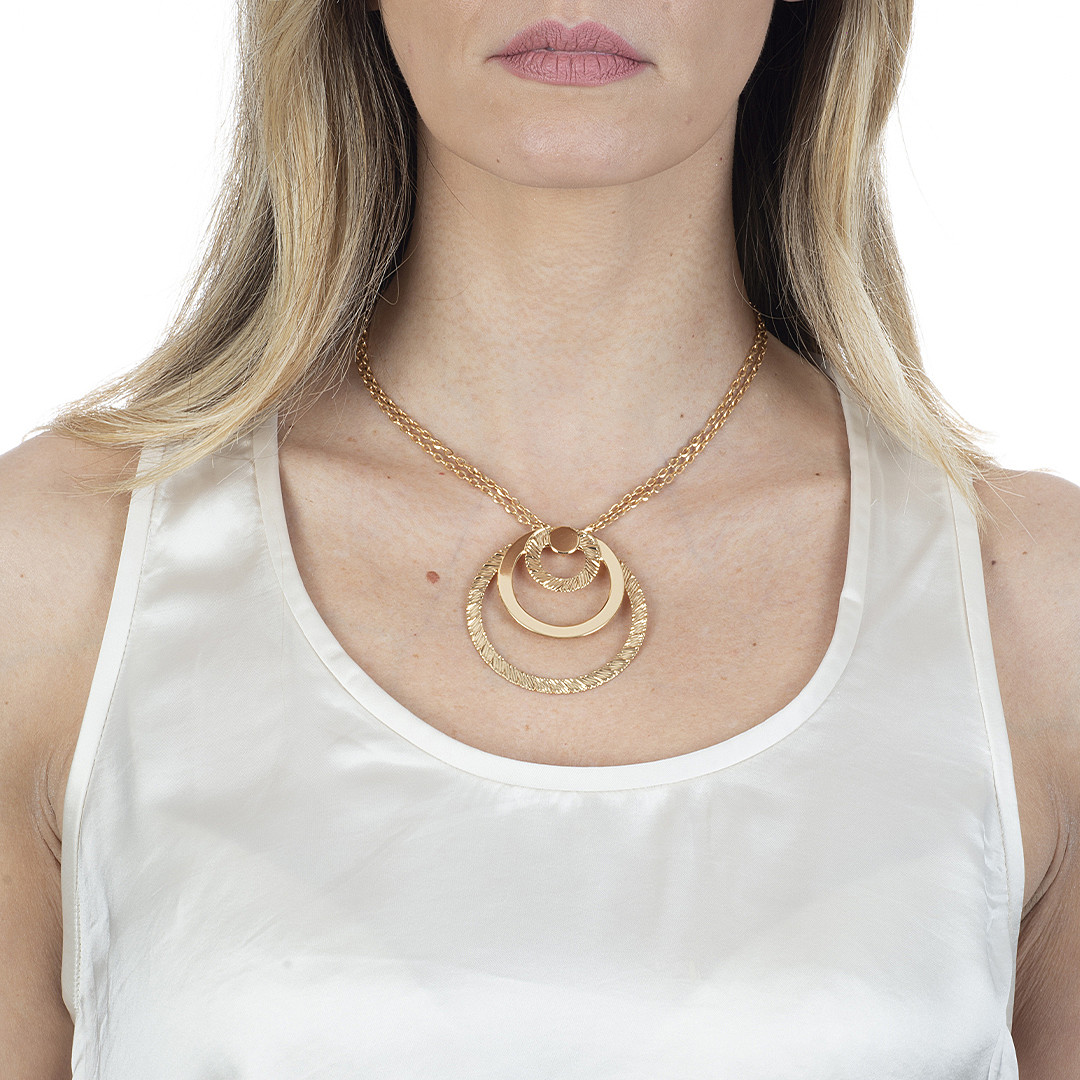 Boccadamo necklaces Magic Circle woman XGR577D wearing