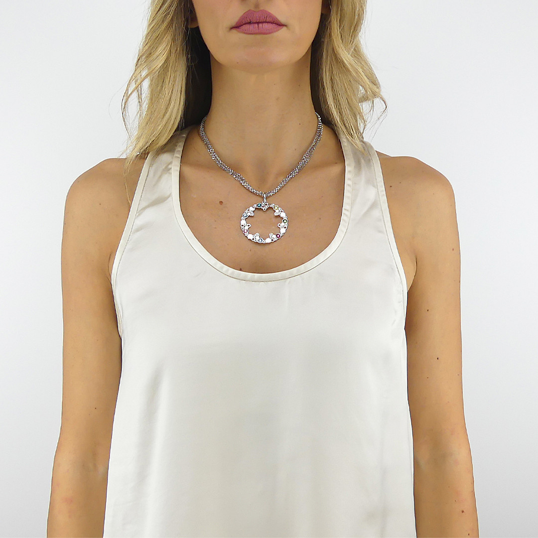 Boccadamo necklaces Magic Circle woman XGR668 wearing