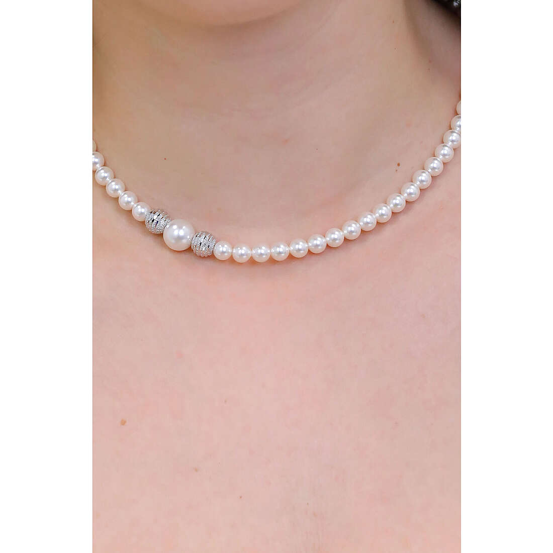 Boccadamo necklaces Perle woman GR649 wearing