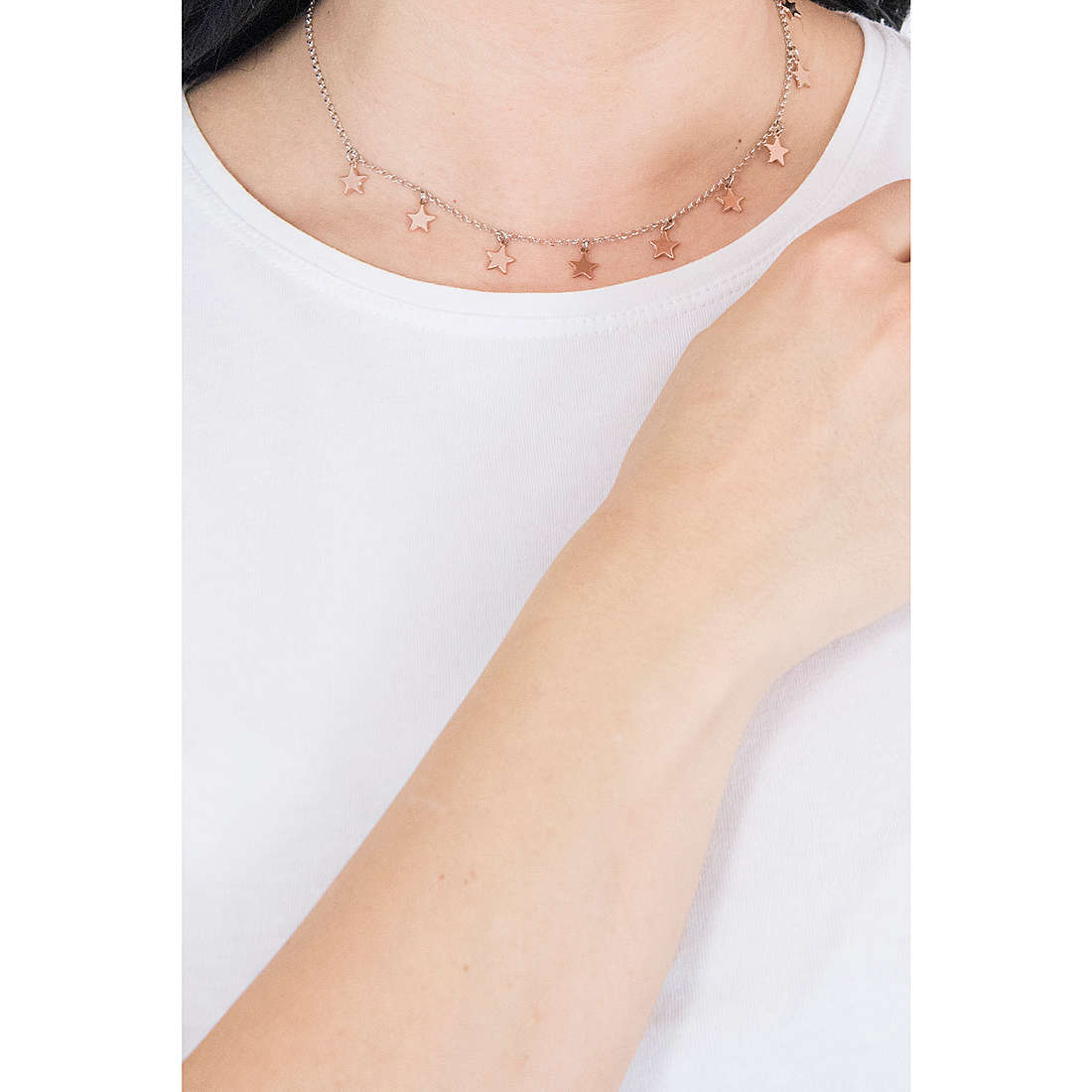 Boccadamo necklaces Stellamia woman XGR349RS wearing