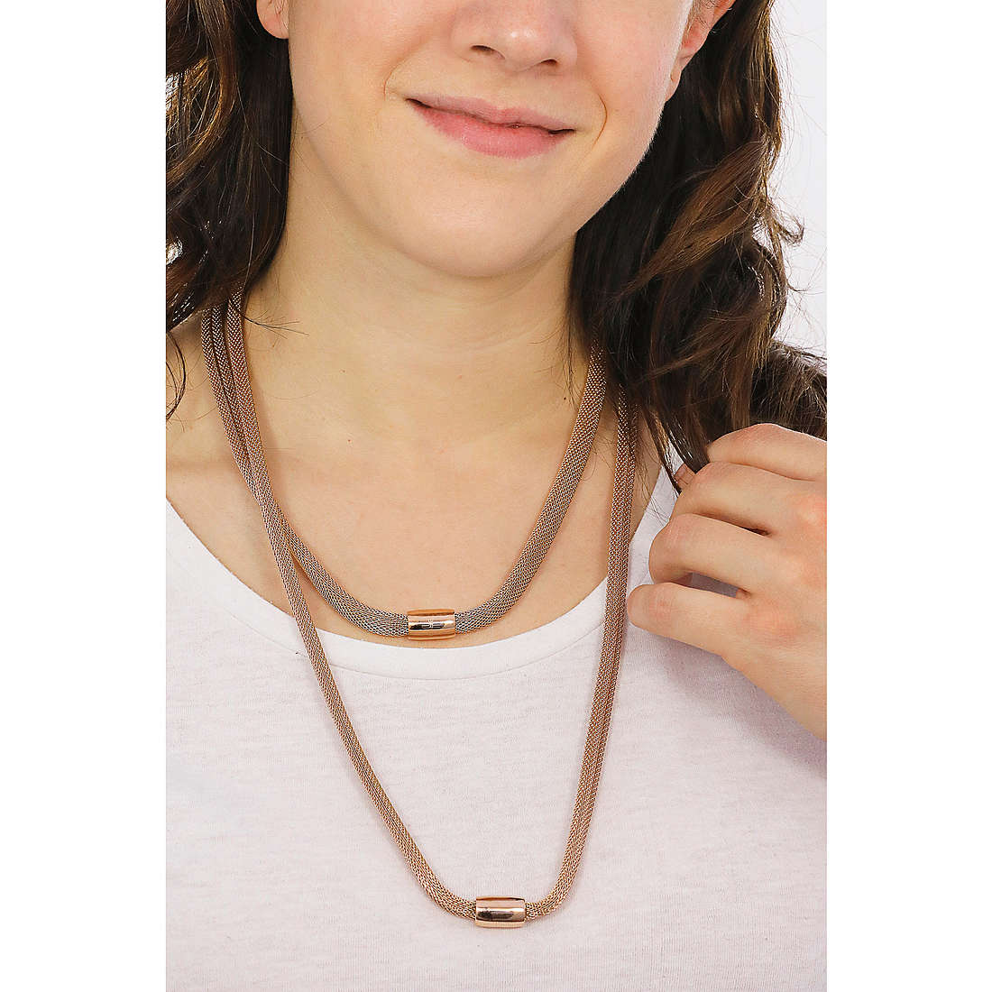 Breil necklaces Magnetica System woman TJ2972 wearing