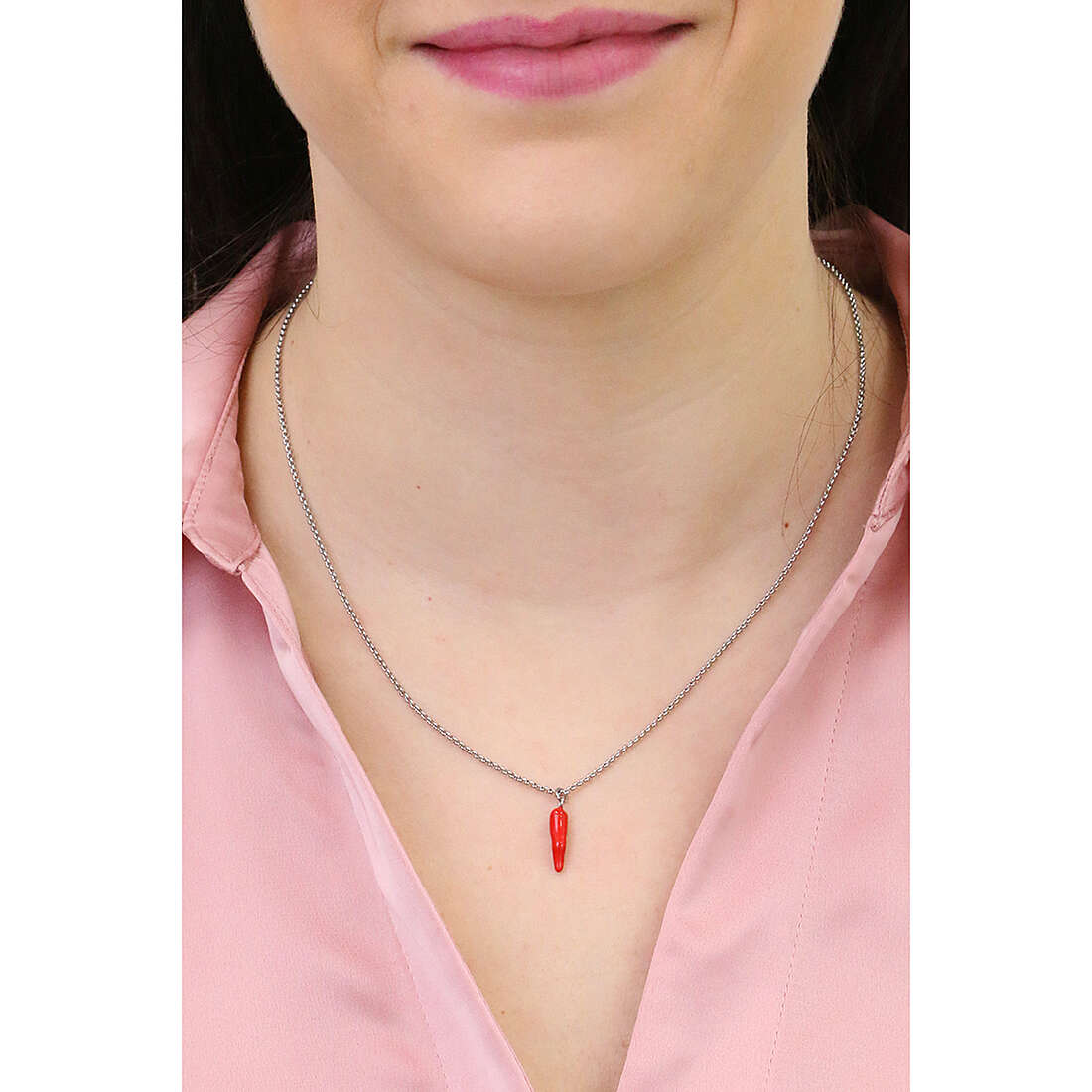 Brosway necklaces Chakra woman BHKN089 wearing