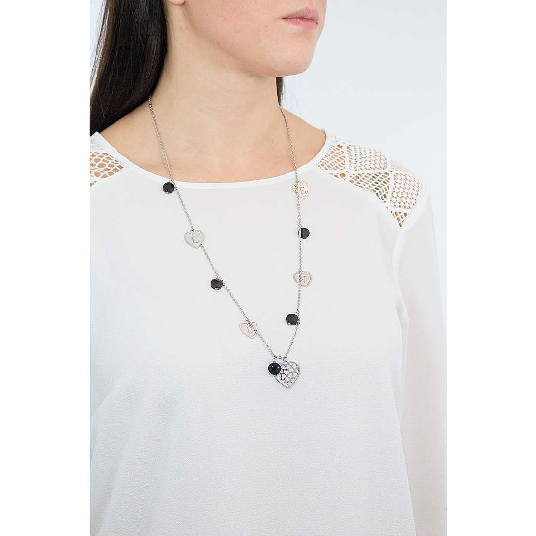 Brosway necklaces Lovecharm woman BLH07 wearing