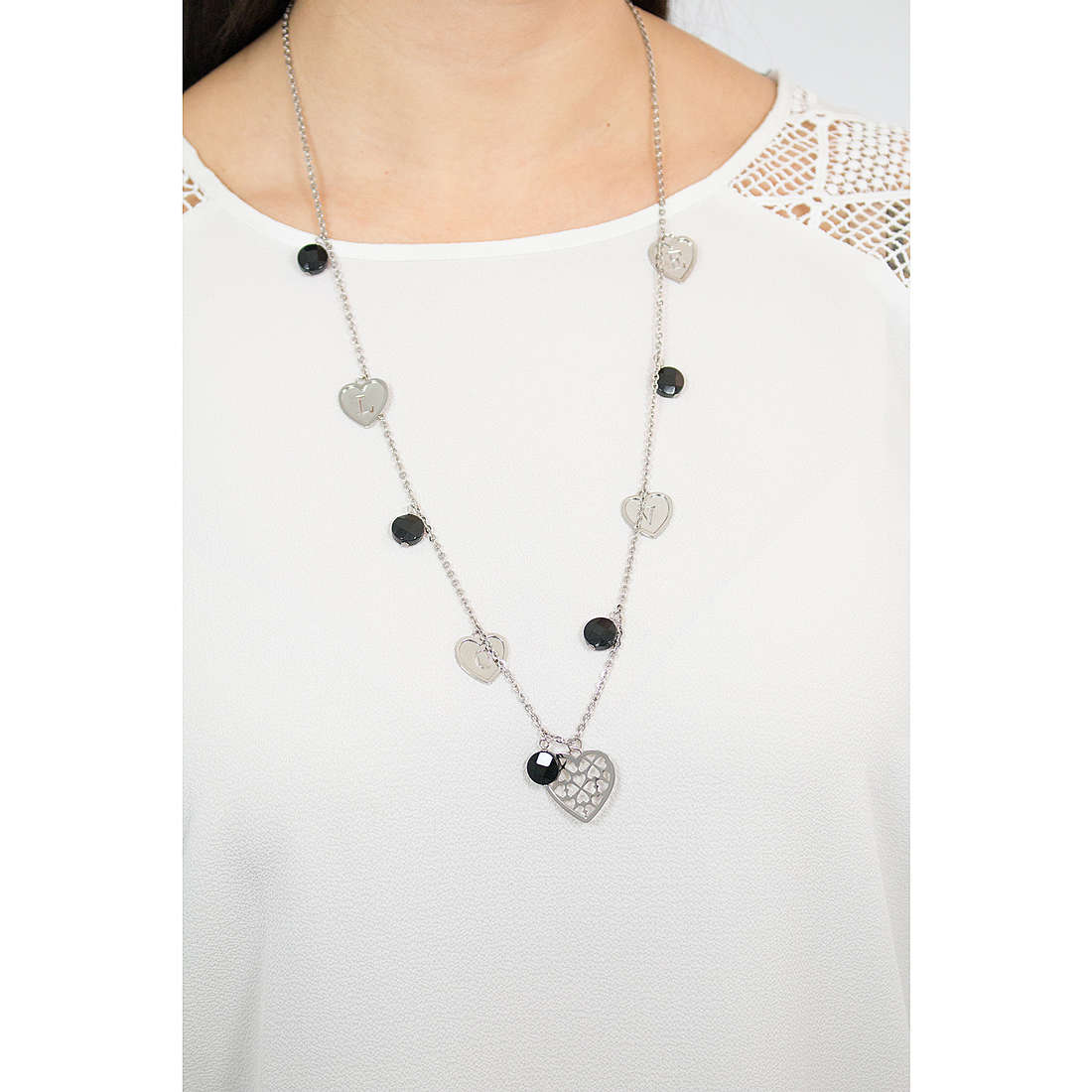 Brosway necklaces Lovecharm woman BLH07 wearing