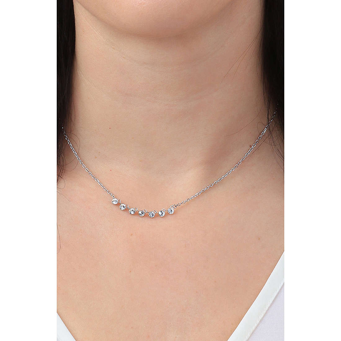 Brosway necklaces Symphonia woman BYM131 wearing