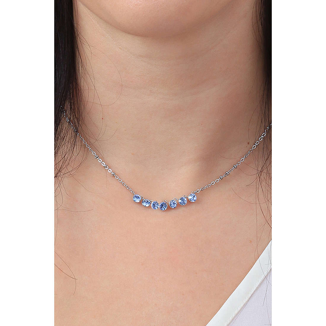 Brosway necklaces Symphonia woman BYM134 wearing