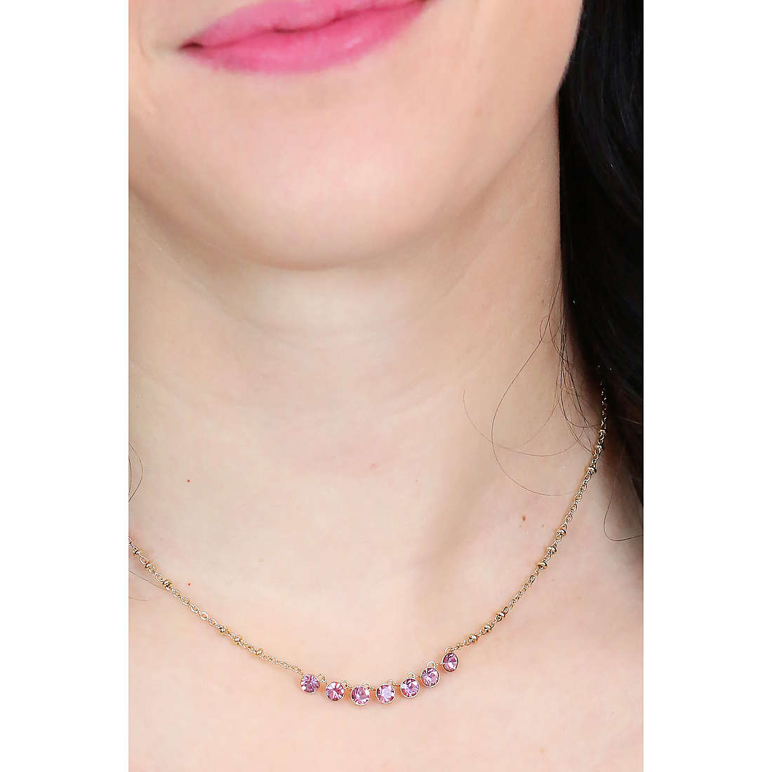 Brosway necklaces Symphonia woman BYM138 wearing
