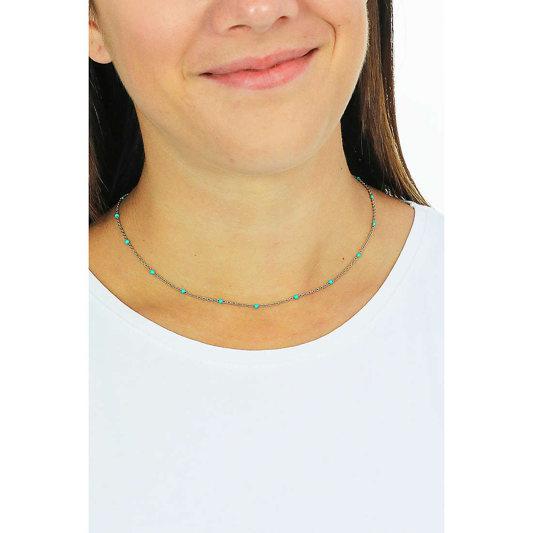 Brosway necklaces Tres Jolie woman BCT63 wearing