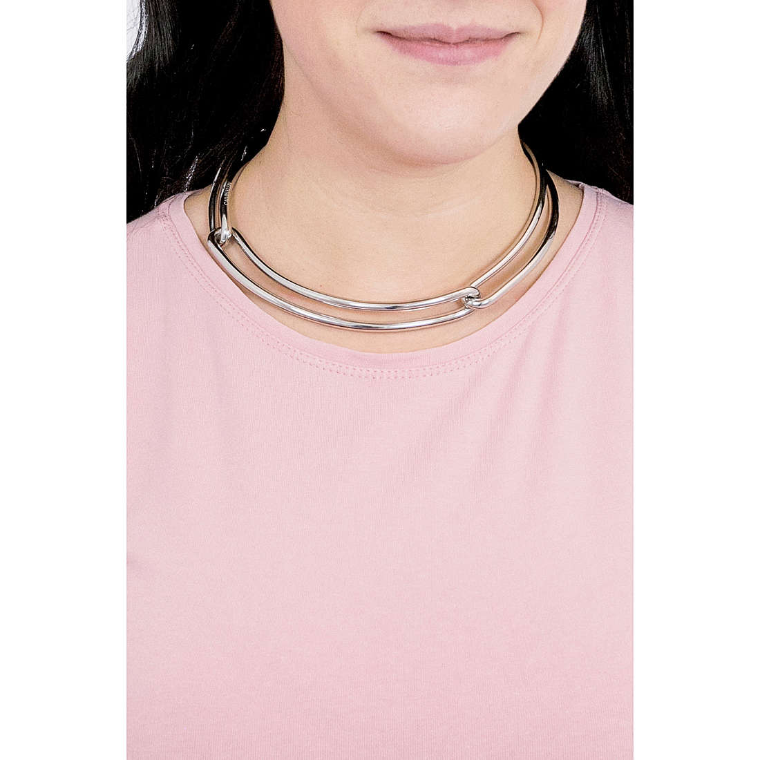 Calvin Klein necklaces Unified woman KJ9QMJ000100 wearing