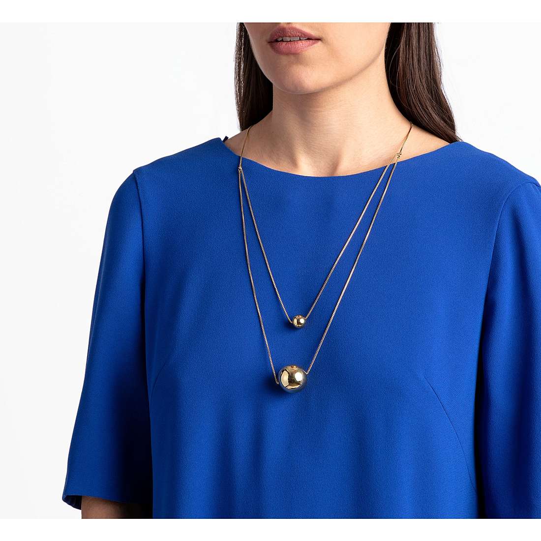 Calvin Klein necklaces Unpaired woman KJ9VJN100100 wearing
