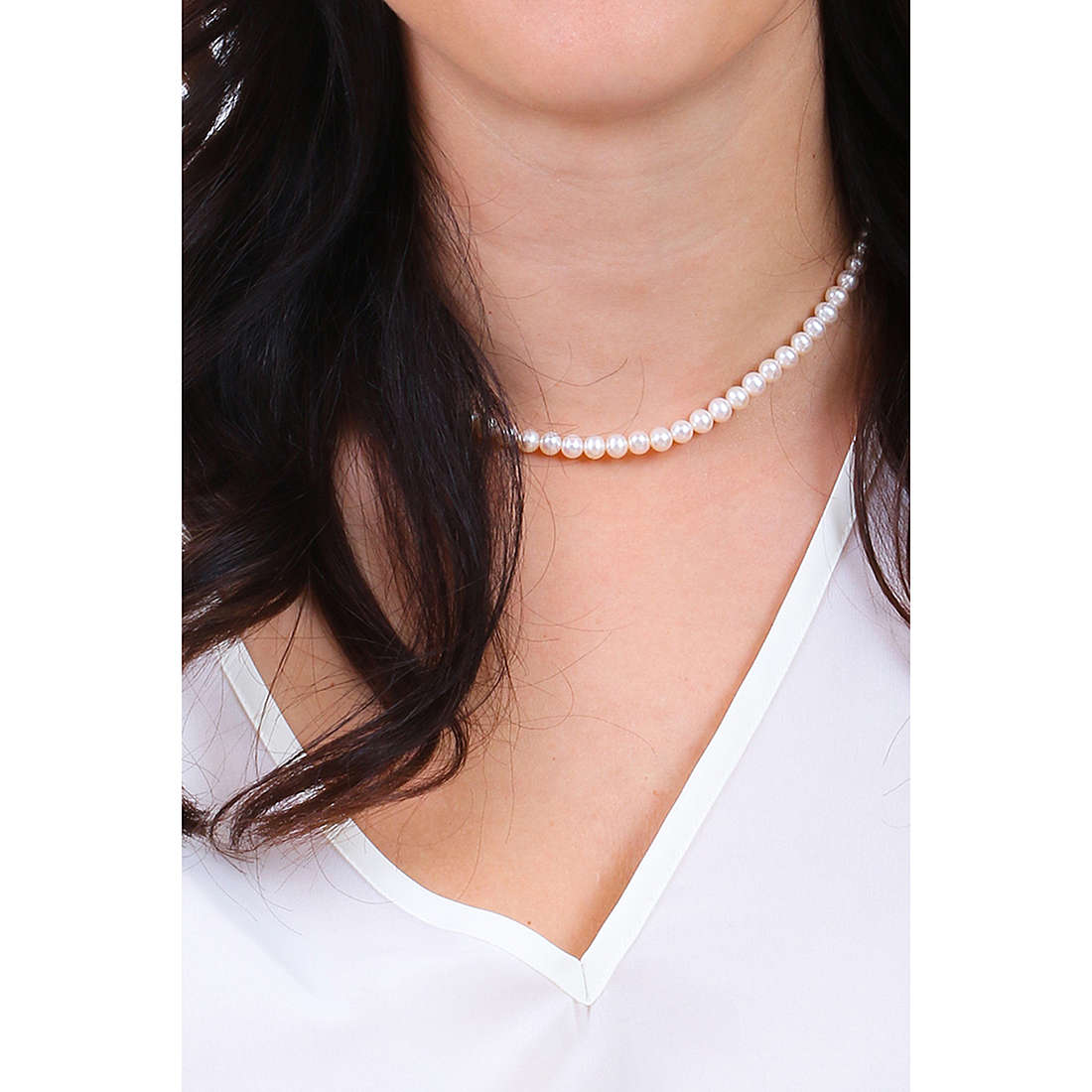 Comete necklaces Perle Argento woman FWQ 311 wearing