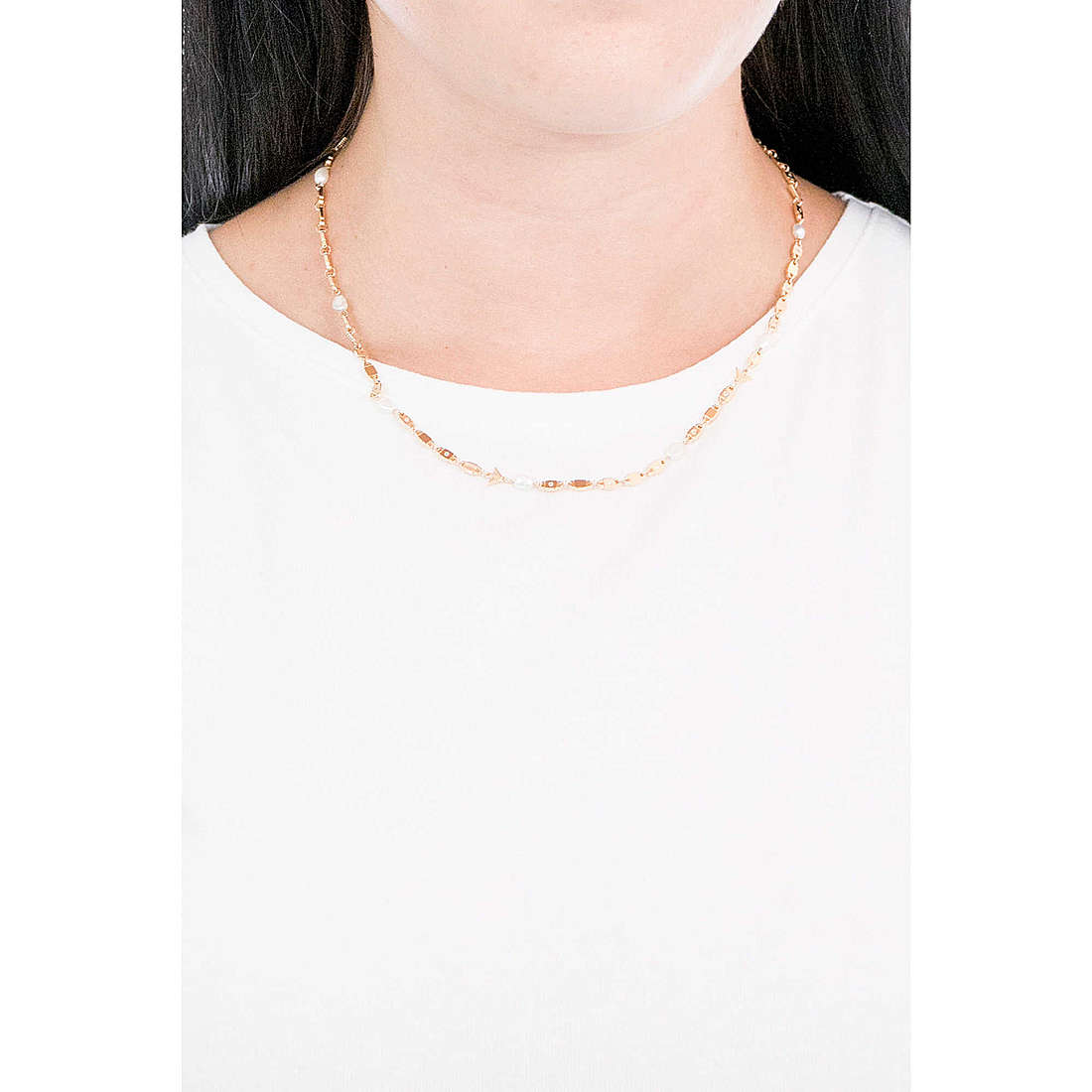 Emporio Armani necklaces woman EG3448221 wearing