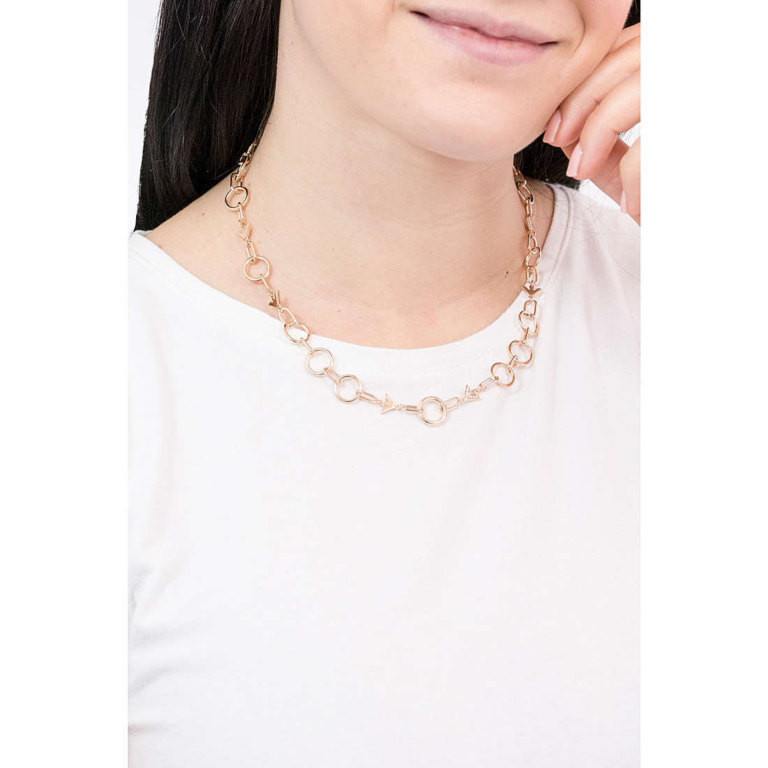 Emporio Armani necklaces woman EG3459221 wearing