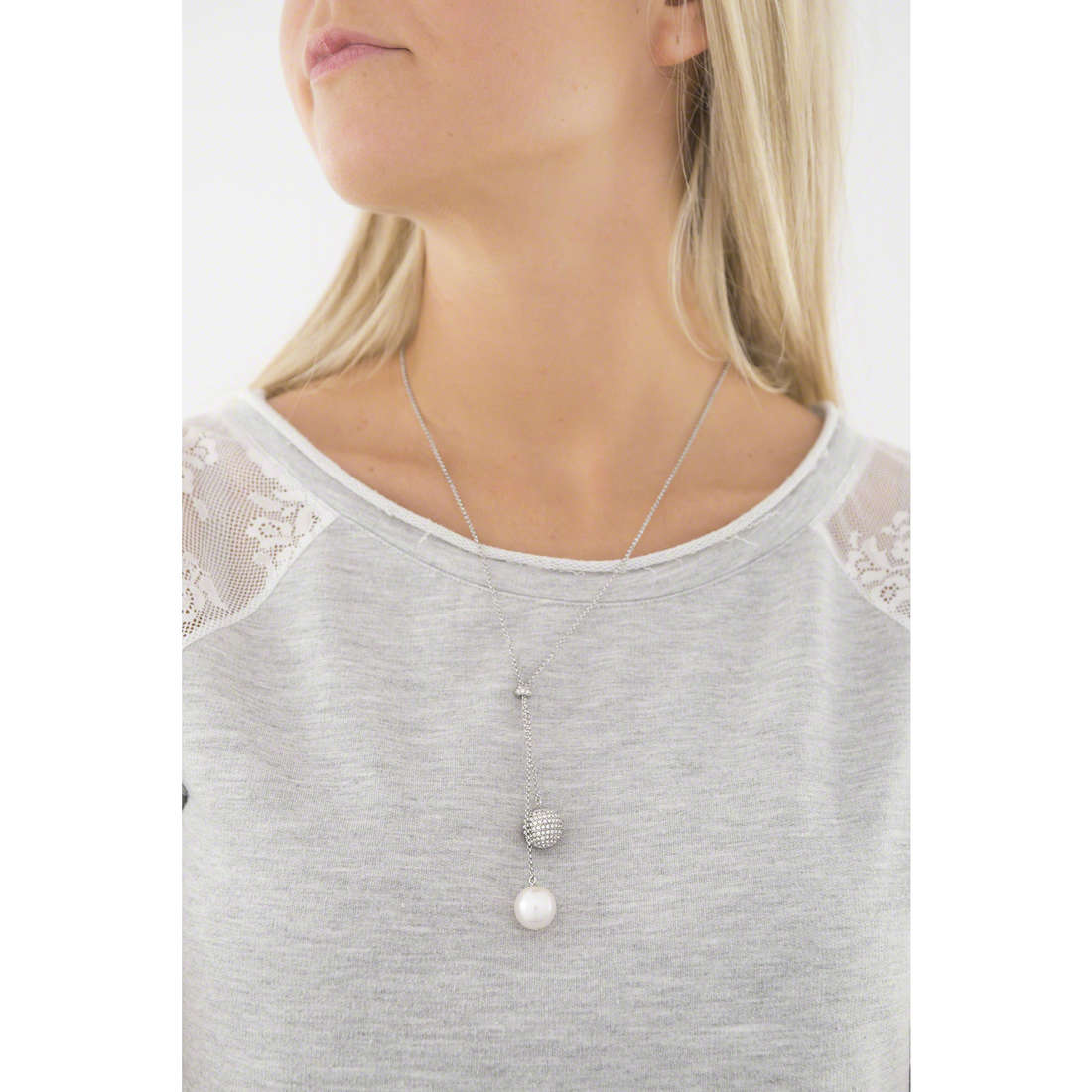 Emporio Armani necklaces woman EGS2235040 wearing
