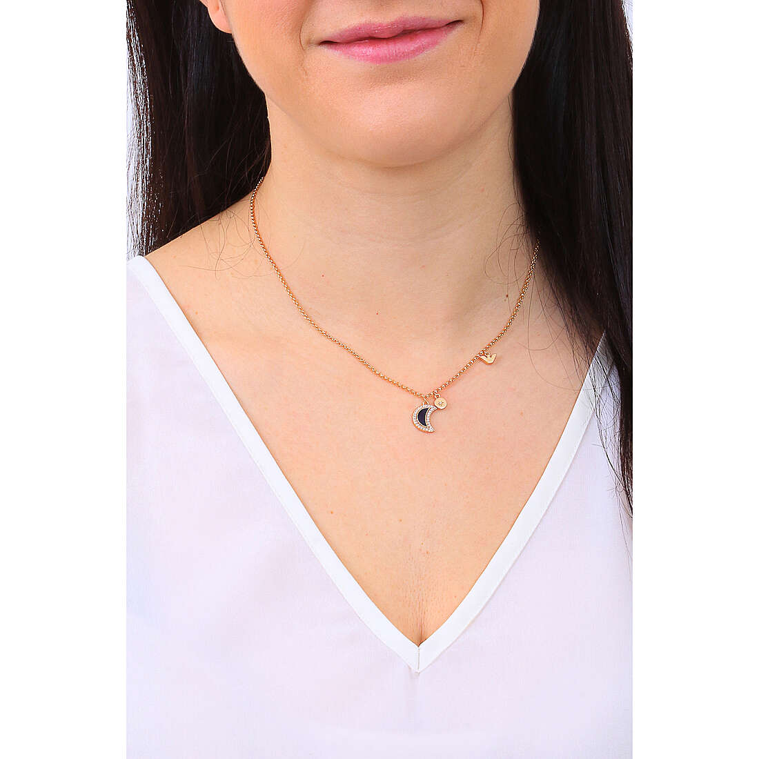 Emporio Armani necklaces woman EGS2958221 wearing