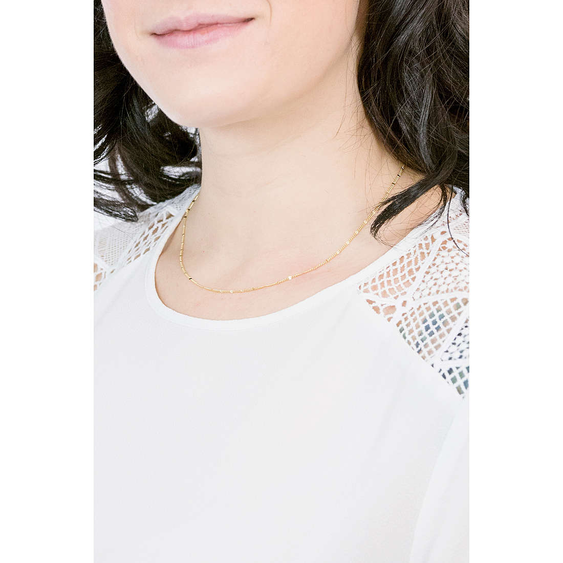GioiaPura necklaces Basic woman GYCAR00083-45 wearing
