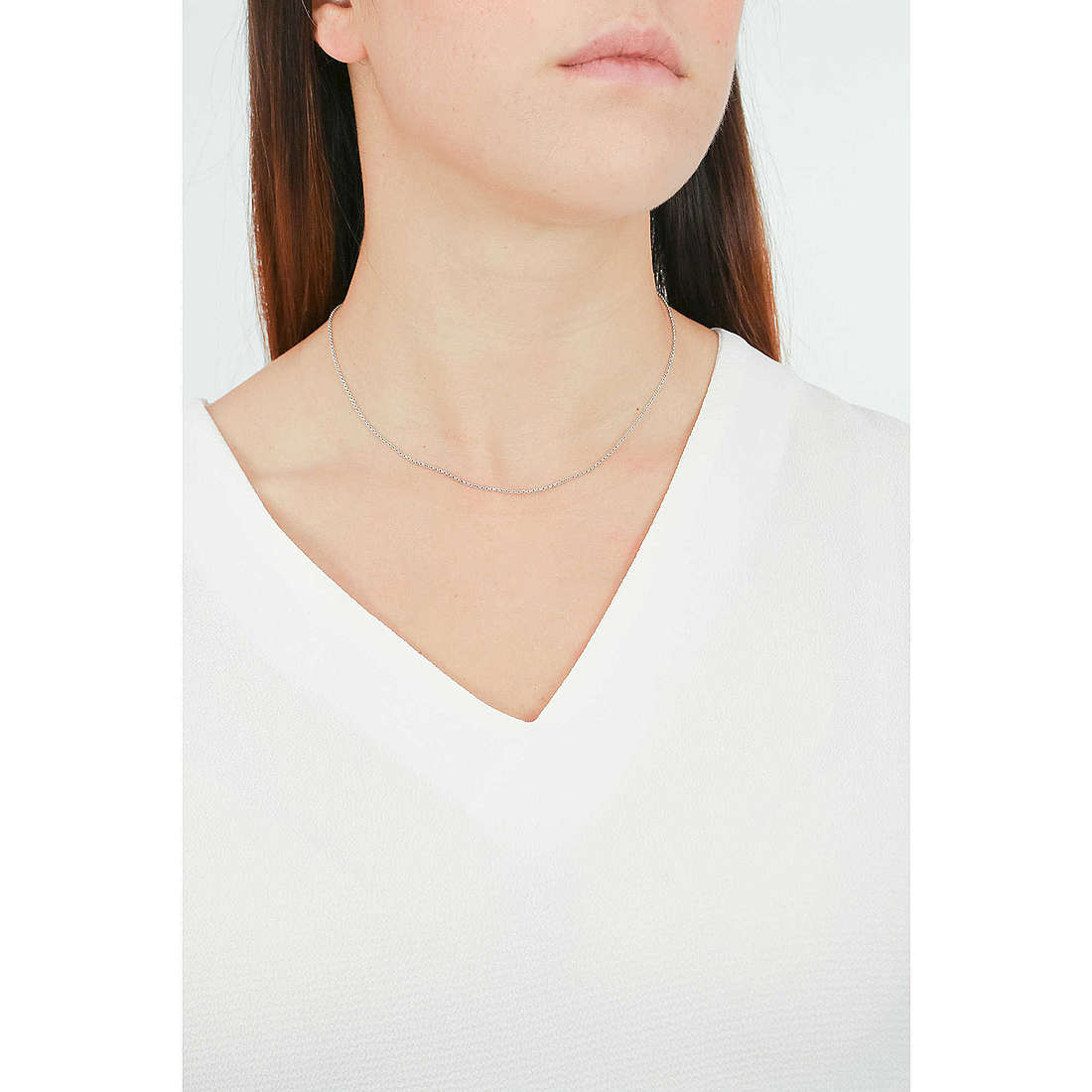 GioiaPura necklaces Basic woman WCD00207SI40 wearing