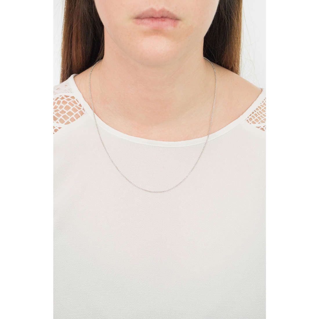 GioiaPura necklaces Basic woman WCD00207SI50 wearing