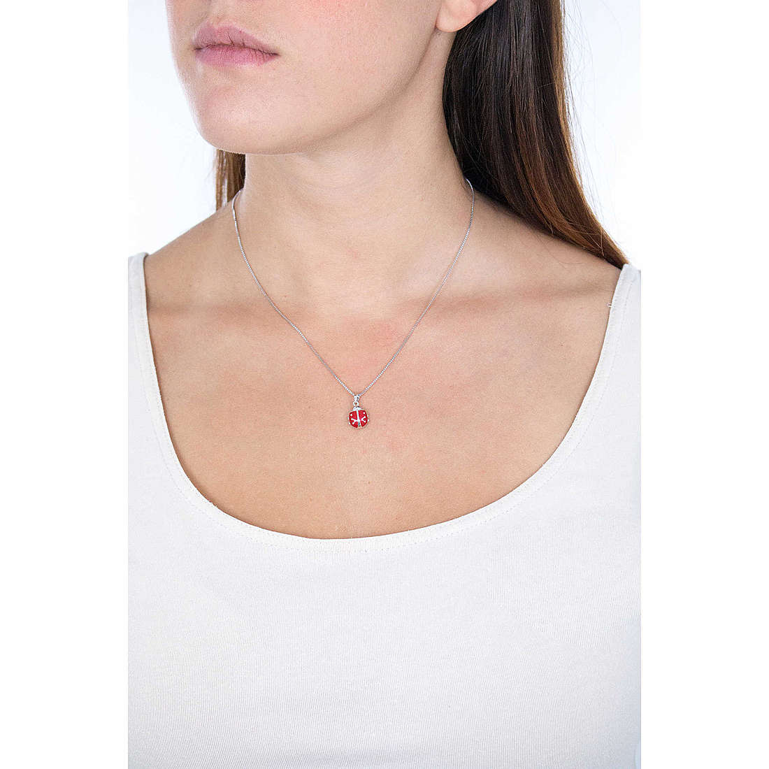 GioiaPura necklaces Coccinella woman WCT00348DL wearing