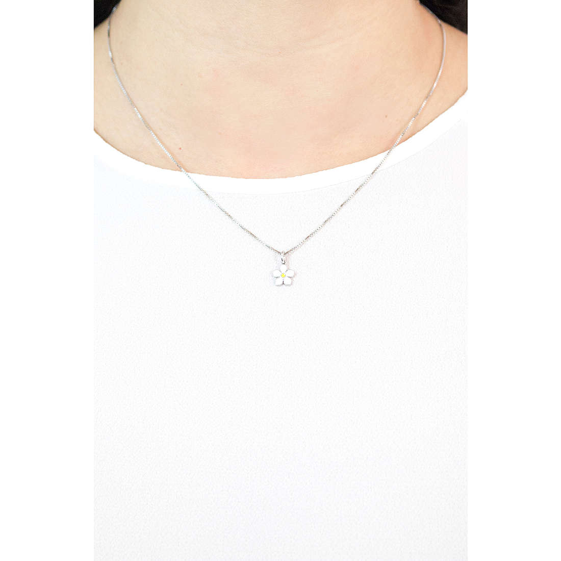 GioiaPura necklaces Coccole woman WCL00501BLL wearing