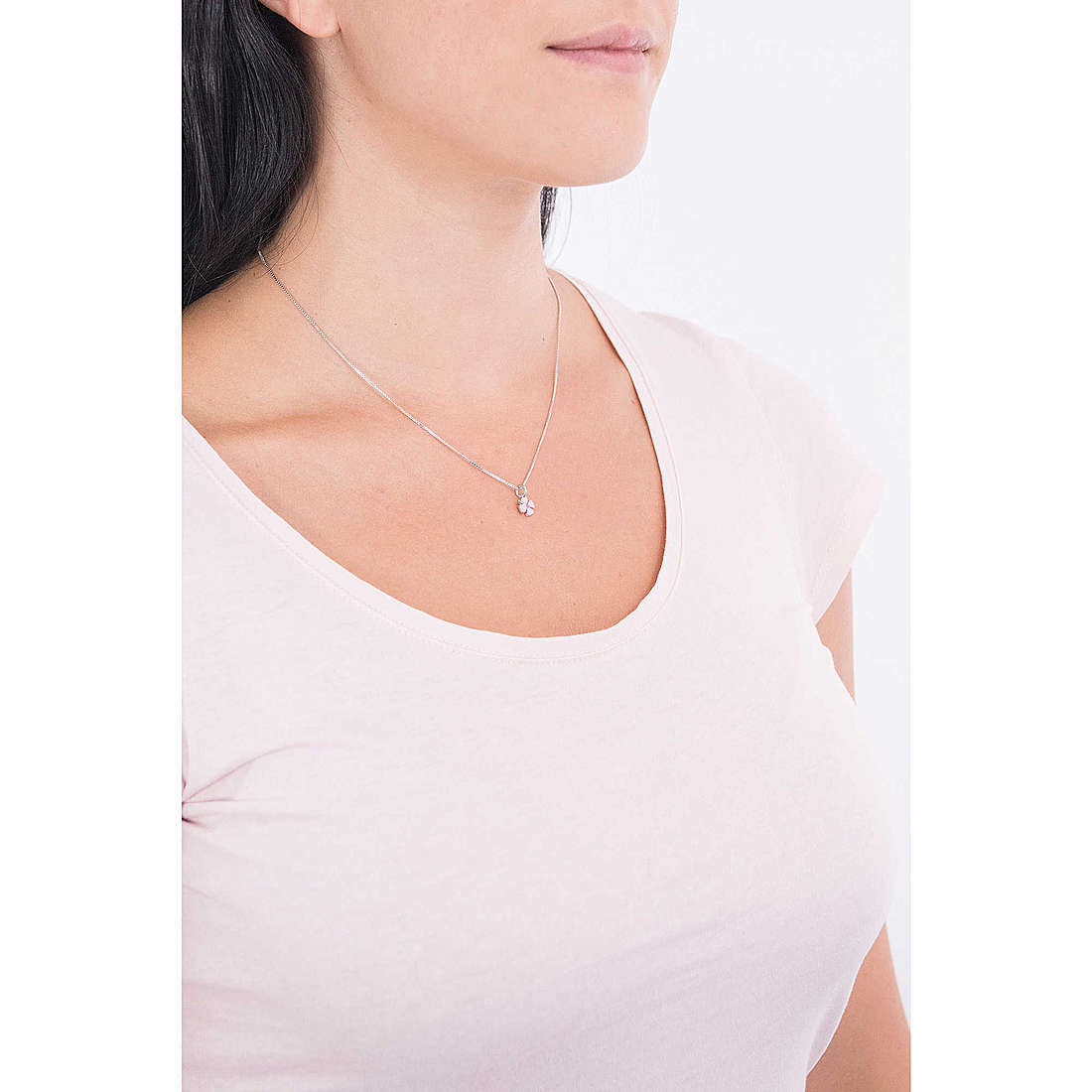 GioiaPura necklaces Coccole woman WCL00517BLL wearing
