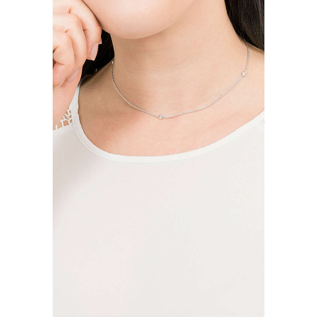 GioiaPura necklaces woman GYCAR00031-35 wearing